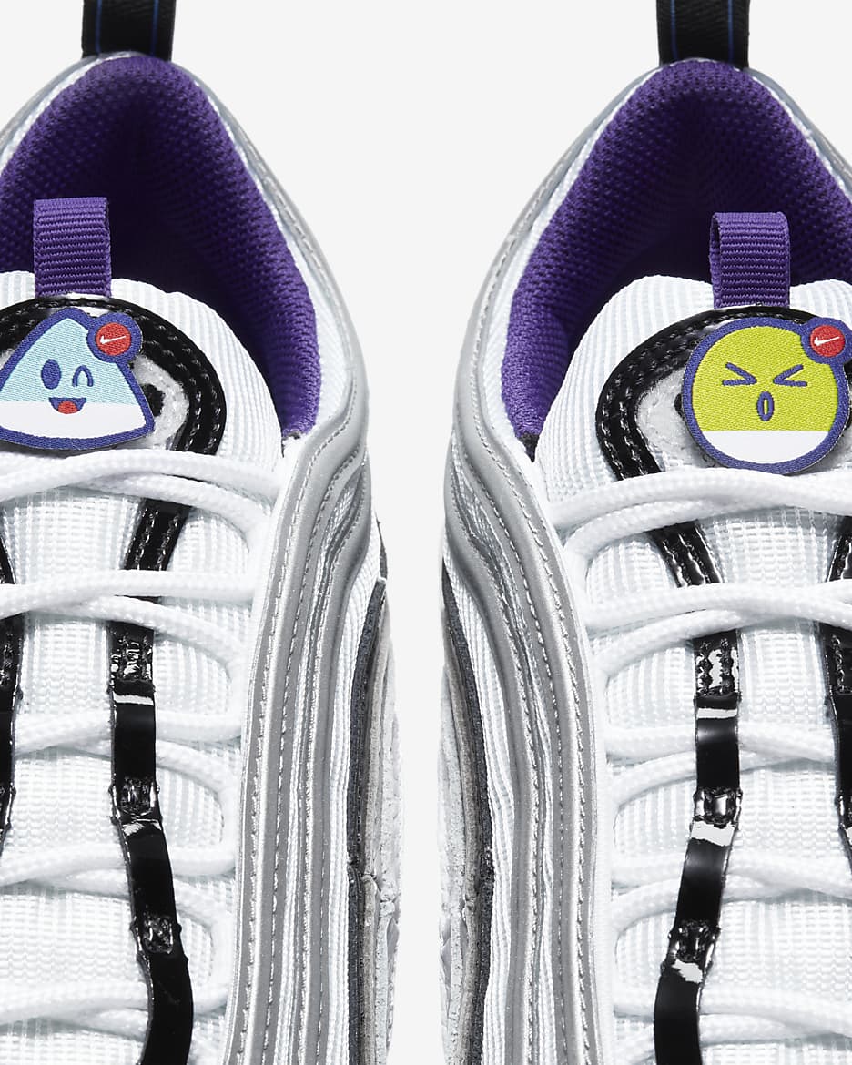 Nike air max 97 white court purple on sale